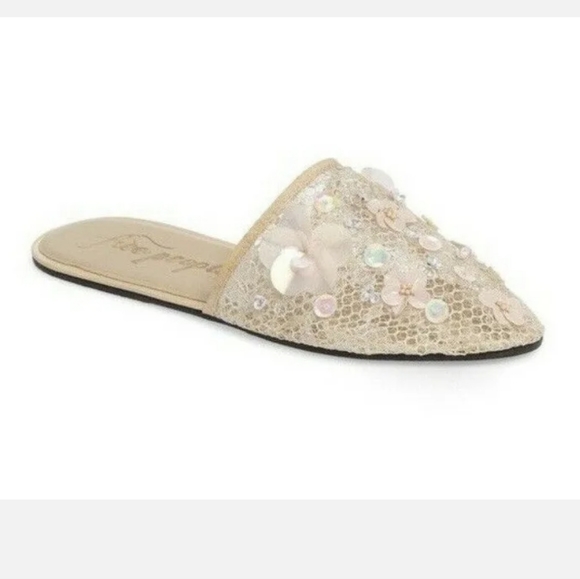 FREE PEOPLE x ASOS Allure Sequined Slipper Mules Size 9 never worn, but no tags - Picture 4 of 8